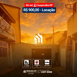 Kitnet com 1 Quarto para alugar, 30m² no Jardim Marilu, Carapicuíba