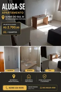 Apartamento com 2 Quartos para alugar, 60m² no Cidade Alta, Cuiabá