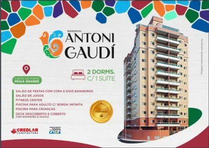 Apartamento com 2 Quartos à venda, 57m² no Canto do Forte, Praia Grande