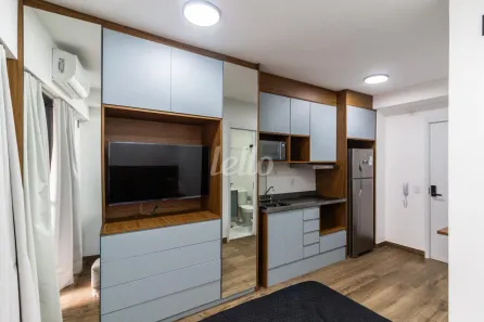 Apartamento com 1 Quarto para alugar, 25m² no Brooklin Paulista, São Paulo
