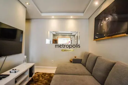 Apartamento com 2 Quartos para venda ou aluguel, 55m² no Vila Metalúrgica, Santo André