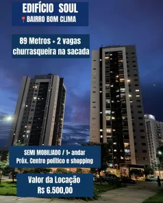 Apartamento com 2 Quartos para alugar, 89m² no Despraiado, Cuiabá