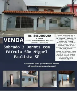 Sobrado com 3 Quartos à venda, 180m² no Vila Sinhá, São Paulo