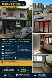 Casa com 4 Quartos à venda, 270m² no Jardim Estoril IV, Bauru