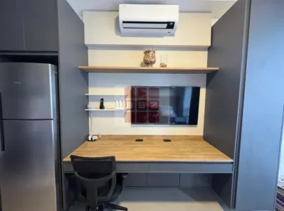 Apartamento com 1 Quarto para alugar, 27m² no Moema, São Paulo