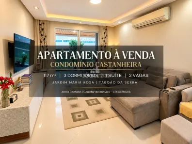 Apartamento com 3 Quartos à venda, 117m² no Jardim Maria Rosa, Taboão da Serra