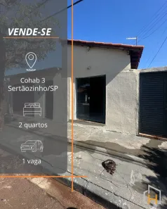 Casa com 2 Quartos à venda, 170m² no Conjunto Habitacional Antônio Pedro Ortolan, Sertãozinho
