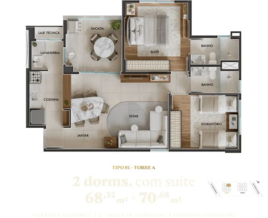 BELLA VITA RESIDENCE no Vila Clayton, Valinhos