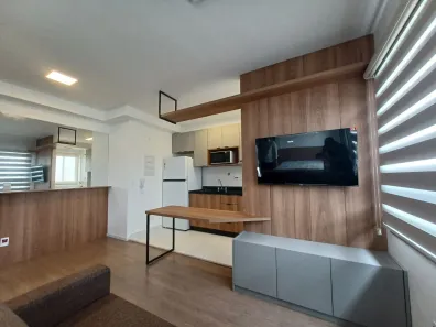 Apartamento com 1 Quarto para alugar, 34m² no Vila Mogilar, Mogi das Cruzes