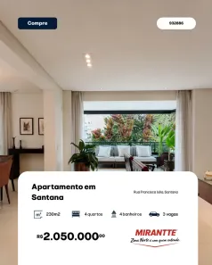 Apartamento com 4 Quartos à venda, 230m² no Santana, São Paulo