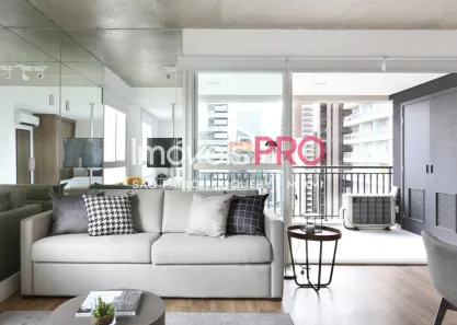 Apartamento com 1 Quarto para alugar, 69m² no Cidade Monções, São Paulo