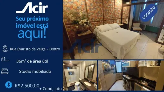 Kitnet com 1 Quarto para alugar, 36m² no Centro, Rio de Janeiro
