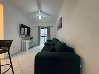 Apartamento com 1 Quarto para alugar, 52m² no Guilhermina, Praia Grande