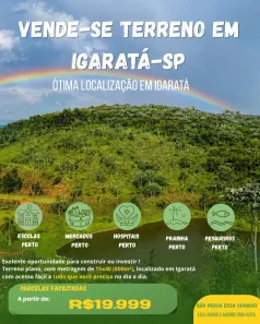 Lote/Terreno à venda, 600m² no Centro, Igaratá