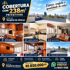 Apartamento com 4 Quartos à venda, 238m² no Santana, Porto Alegre