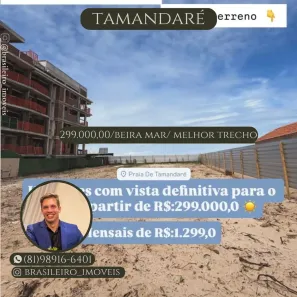 Apartamento com 1 Quarto à venda, 21m² no Tamandaré, Tamandaré