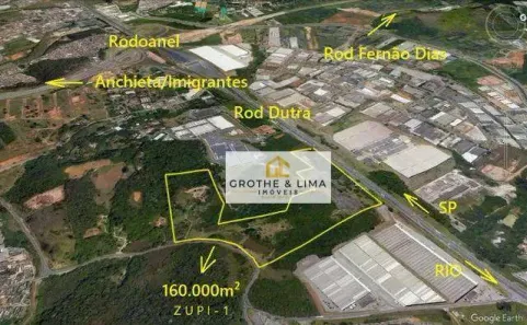Lote/Terreno à venda, 113000m² no Jordanópolis, Arujá