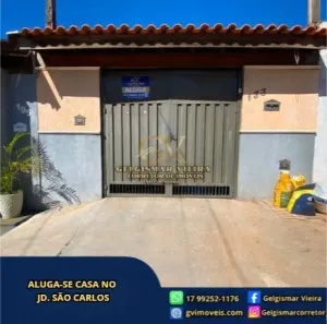 Casa com 2 Quartos para alugar, 200m² no Jardim São Carlos, Bebedouro