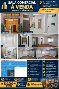 Sala Comercial com 2 Quartos à venda, 135m² no Centro, São Paulo