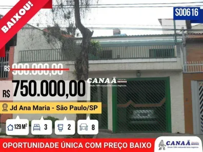 Sobrado com 3 Quartos à venda, 129m² no Jardim Ana Maria, São Paulo