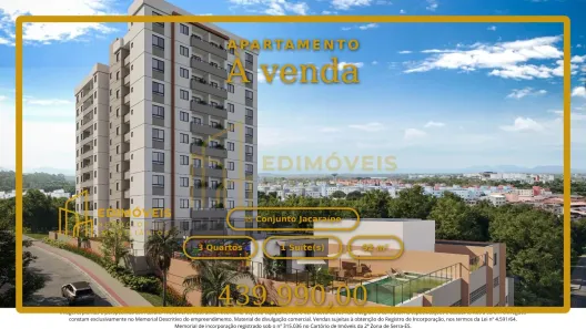 Apartamento com 3 Quartos à venda, 92m² no Conjunto Jacaraípe, Serra