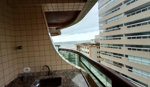 Apartamento com 2 Quartos para alugar, 123m² no Aviação, Praia Grande