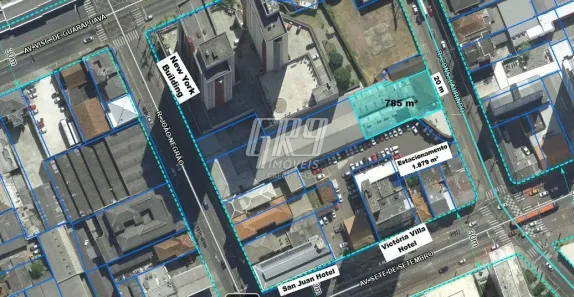 Lote/Terreno à venda, 820m² no Centro, Curitiba