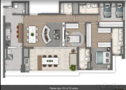 Apartamento com 3 Quartos à venda, 131m² no Vila Mariana, São Paulo