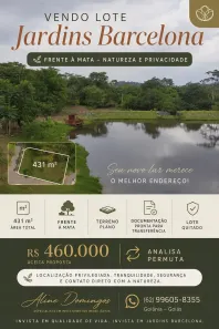 Lote/Terreno à venda, 431m² no Jardins Barcelona, Senador Canedo