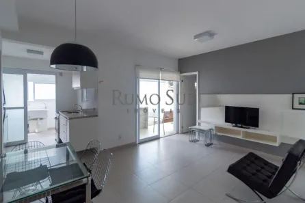 Apartamento com 1 Quarto para alugar, 52m² no Cidade Monções, São Paulo