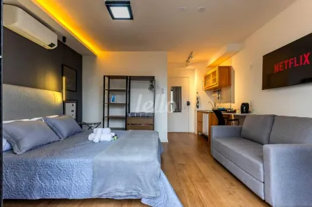 Apartamento com 1 Quarto para alugar, 25m² no Água Branca, São Paulo