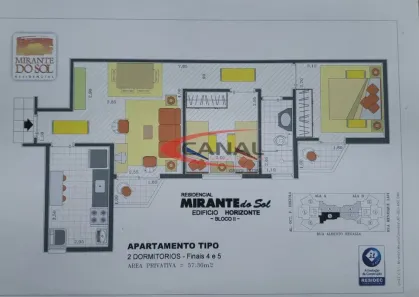 Apartamento com 2 Quartos para venda ou aluguel, 57m² no Jardim Infante Dom Henrique, Bauru