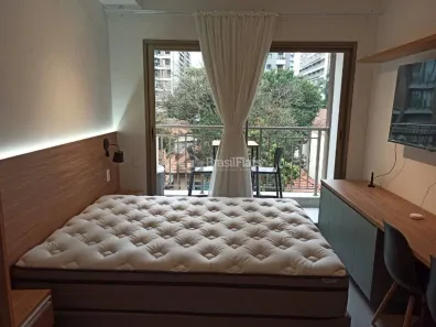 Apartamento com 1 Quarto para alugar, 25m² no Cerqueira César, São Paulo