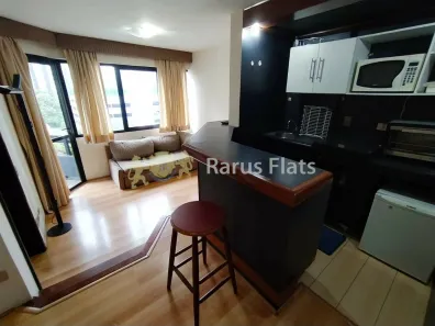 Flat com 1 Quarto para alugar, 48m² no Cidade Monções, São Paulo