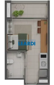 Apartamento com 1 Quarto à venda, 27m² no Cidade Monções, São Paulo