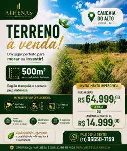 Lote/Terreno à venda, 500m² no Centro (Caucaia do Alto), Cotia
