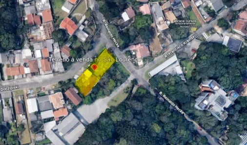 Lote/Terreno à venda, 825m² no São Lourenço, Curitiba