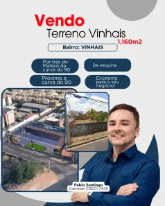 Lote/Terreno à venda, 1160m² no Recanto dos Vinhais, São Luís