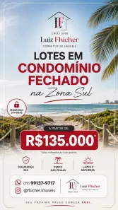 Lote/Terreno com 1 Quarto à venda, 300m² no Mosqueiro, Aracaju