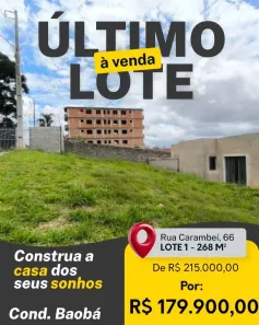 Lote/Terreno à venda, 288m² no Rincão, Colombo