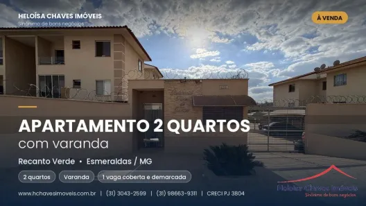 Apartamento com 2 Quartos à venda, 48m² no Recanto Verde, Esmeraldas