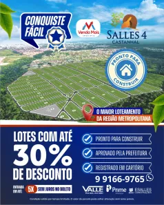 Lote/Terreno à venda, 250m² no Salles Jardim, Castanhal