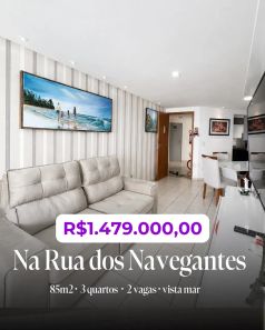 Apartamento com 3 Quartos à venda, 85m² no Boa Viagem, Recife