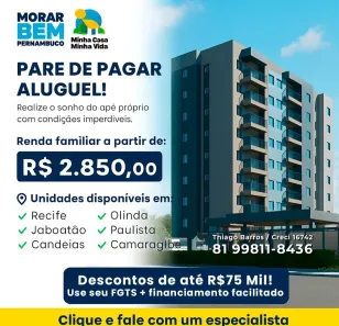 Apartamento com 2 Quartos à venda, 46m² no Cordeiro, Recife