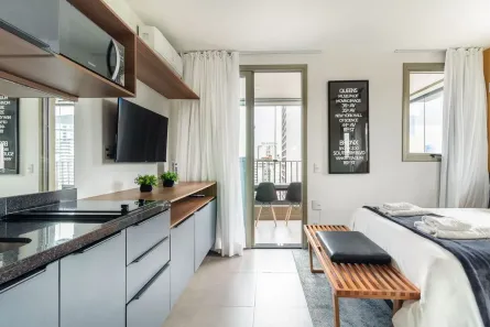 Apartamento com 1 Quarto para alugar, 28m² no Cerqueira César, São Paulo
